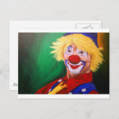 Carte Postale Bonjour Clown (Devant / Derrière)