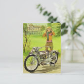 CARTE POSTALE BONJOUR D'ANNIVERSAIRE MOTORCYCLE (Debout devant)
