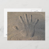 Carte Postale Bonjour dans le sable (Devant / Derrière)