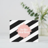 Carte Postale Bonjour Darling Post Card (Debout devant)