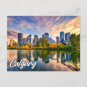 Carte Postale Bonjour De Calgary, Alberta, Canada