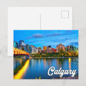 Carte Postale Bonjour De Calgary, Alberta, Canada (Devant / Derrière)
