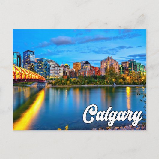 Carte Postale Bonjour De Calgary, Alberta, Canada (Devant)