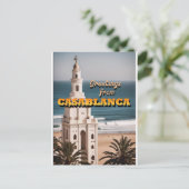 Carte Postale Bonjour de Casablanca (Debout devant)