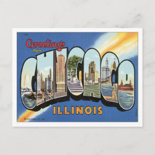 Carte Postale Bonjour De Chicago Illinois