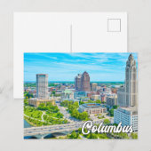 Carte Postale Bonjour De Columbus, Ohio, États-Unis (Devant / Derrière)