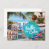 Carte Postale Bonjour de Cuba (Devant / Derrière)
