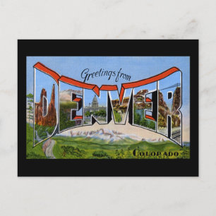 Carte Postale Bonjour de Denver Colorado