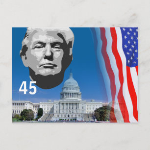 Carte Postale Bonjour de... Donald Trump