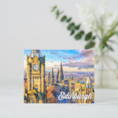 Carte Postale Bonjour De Edimbourg, Ecosse, Royaume-Uni (Debout devant)