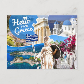 Carte Postale Bonjour de Grèce