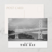 Carte Postale "Bonjour de la baie" Modern Bay Bridge (Devant / Derrière)