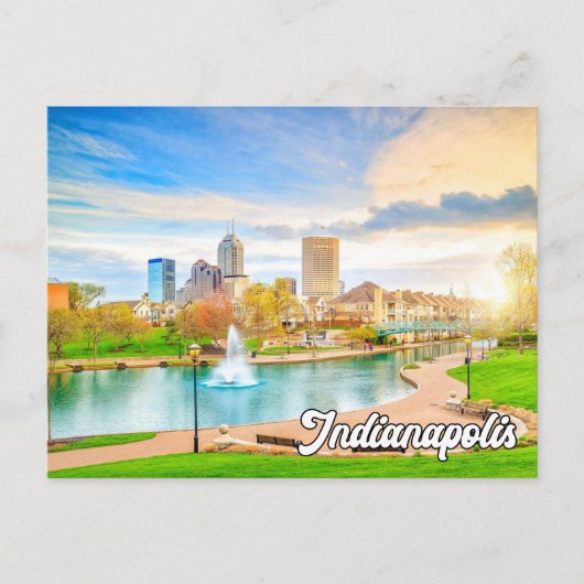 Carte Postale Bonjour de la belle Indianapolis, Indiana, États-U (Devant)