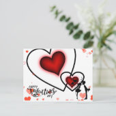 Carte Postale Bonjour de la Saint-Valentin (Debout devant)