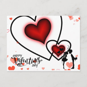 Carte Postale Bonjour de la Saint-Valentin