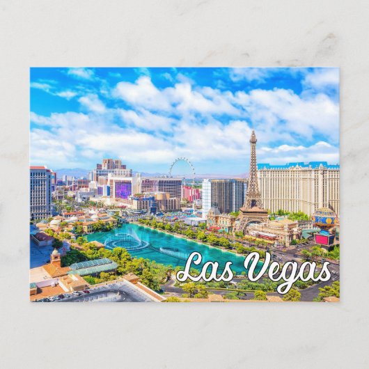 Carte Postale Bonjour De Las Vegas, Nevada, États-Unis (Devant)