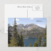 Carte Postale Bonjour de... Le lac Tahoe (Devant / Derrière)