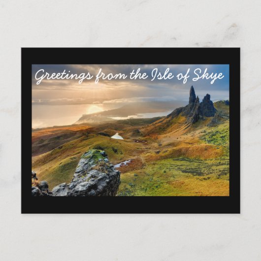 Carte Postale Bonjour de l'île de Skye (Devant)