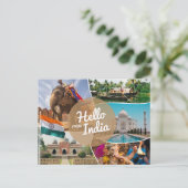 Carte Postale Bonjour de l'Inde (Debout devant)