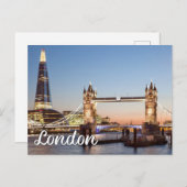 Carte Postale Bonjour De Londres, Angleterre (Devant / Derrière)