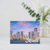 Carte Postale Bonjour De Miami, Floride, États-Unis (Debout devant)