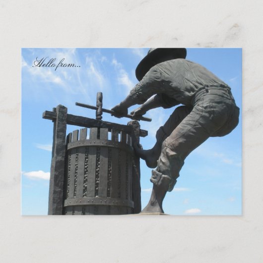 Carte Postale Bonjour de… Napa Valley CA (Devant)