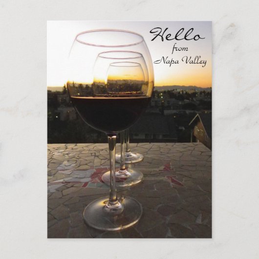 Carte Postale Bonjour De Napa Valley Postcard! (Devant)