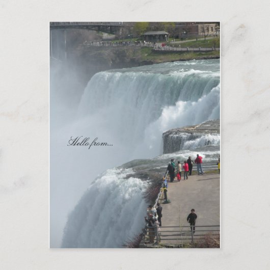 Carte Postale Bonjour de... Niagara Falls Canada (Devant)