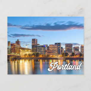 Carte Postale Bonjour De Portland, Oregon, États-Unis