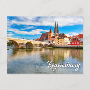 Carte Postale Bonjour De Regensburg, Allemagne