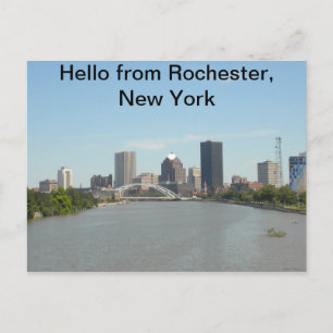 Carte Postale Bonjour de Rochester, New York Postcard