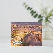 Carte Postale Bonjour De Rome, Italie (Debout devant)