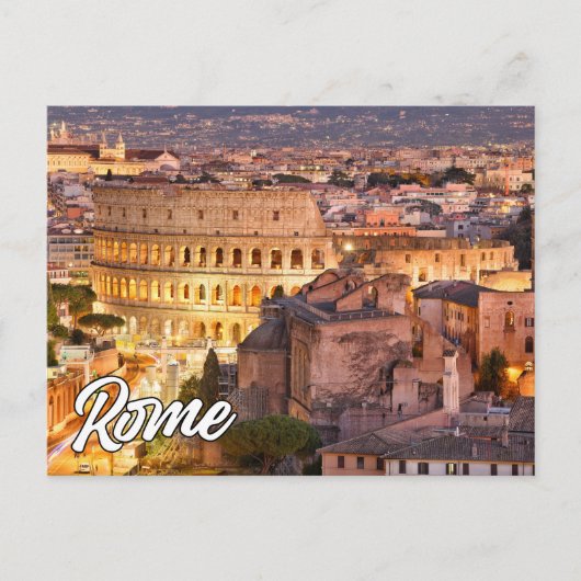 Carte Postale Bonjour De Rome, Italie (Devant)