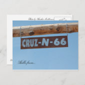 Carte Postale Bonjour de... Rt. 66 (Devant / Derrière)