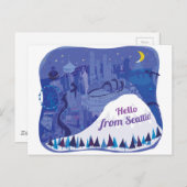 Carte Postale Bonjour de Seattle (Devant / Derrière)