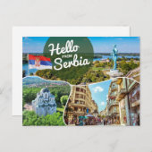 Carte Postale Bonjour de Serbie (Devant / Derrière)