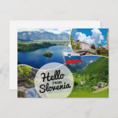 Carte Postale Bonjour de Slovénie (Devant / Derrière)