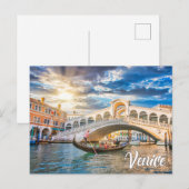 Carte Postale Bonjour de Venise, Italie (Devant / Derrière)