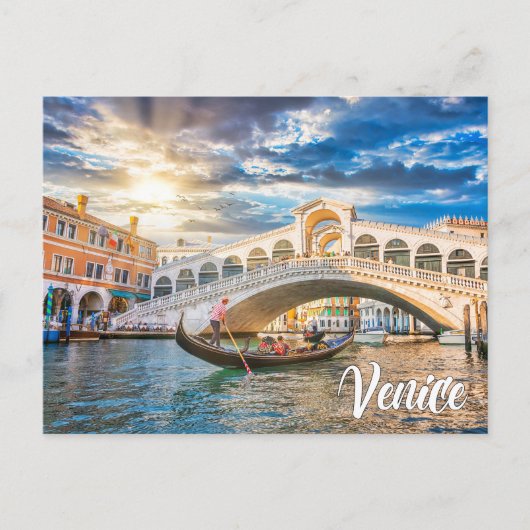 Carte Postale Bonjour de Venise, Italie (Devant)