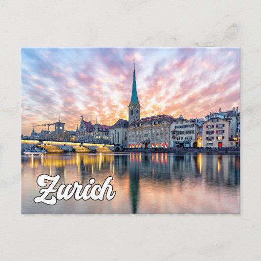 Carte Postale Bonjour De Zurich, Suisse (Devant)
