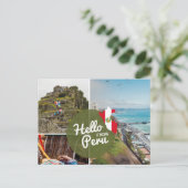 Carte Postale Bonjour depuis le Pérou (Debout devant)