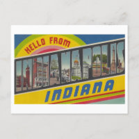 Bonjour d'Indianapolis, Indiana Vintage