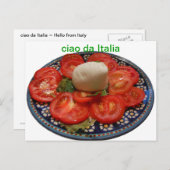 Carte Postale Bonjour d'Italie (Devant / Derrière)