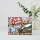 Carte Postale Bonjour du Japon (Debout devant)