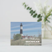 Carte Postale Bonjour Du Michigan (Debout devant)