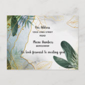 Carte Postale Bonjour, Editable Nous sommes nouveaux dans le qua (Dos)