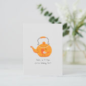 Carte Postale Bonjour, Est-ce du thé que vous cherchez ? (Debout devant)