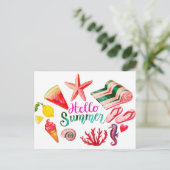 Carte Postale Bonjour été (Debout devant)