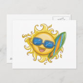 Carte Postale Bonjour été (Devant / Derrière)