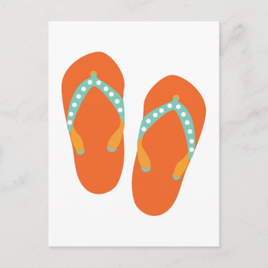 Carte Postale Bonjour Flip Flops (Devant)